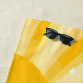 Serviette De Plage Graduation Retro Sunshine (En situation)