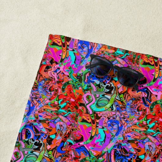 Serviette De Plage Graffiti (En situation)