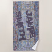 Serviette De Plage Graffiti Abstrait coloré Wall Street Art (Devant)