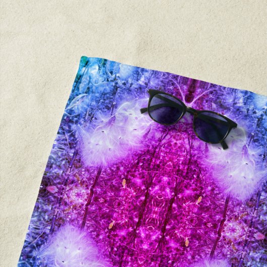 Serviette De Plage Graines et soie d'algues | Miami | Miroir (En situation)