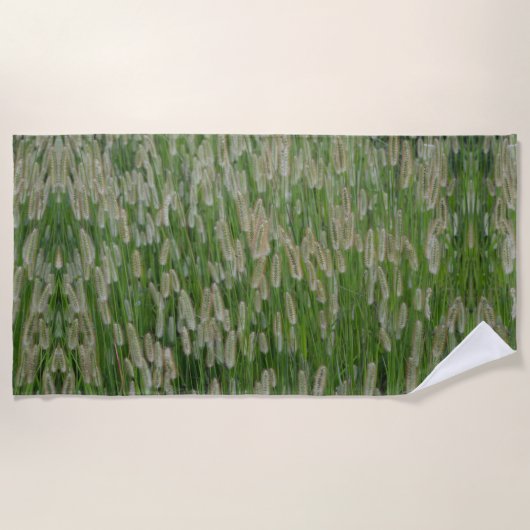 Serviette De Plage Graines vertes (Devant)