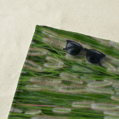 Serviette De Plage Graines vertes (En situation)
