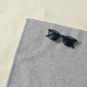 Serviette De Plage Grainy Grainin Gris Conception des couleurs (En situation)