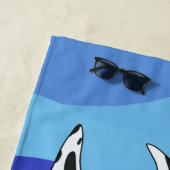 Serviette De Plage Grand Danois harlequin (En situation)