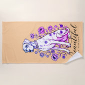 Serviette De Plage Grand Danois Steampunk (Devant)