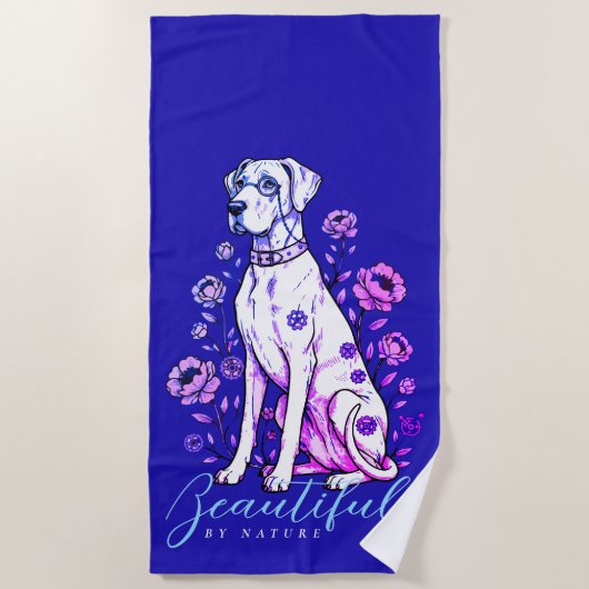 Serviette De Plage Grand Danois Steampunk (Devant)