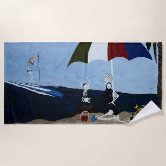 Serviette De Plage Grand-mère de l'os (Devant)