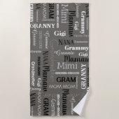 Serviette De Plage GRAND-MÈRE MÈRE MÈRE MÈRE Mère Mères Jour Cadeau J (Devant)