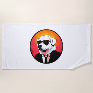 Serviette De Plage Grande Pyrénées Chien d'affaires