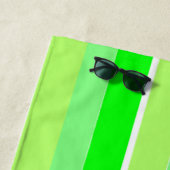 Serviette De Plage Grandes vertes de chaux (En situation)