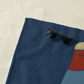 Serviette De Plage Graphique de bouteille de bière personnalisée (En situation)