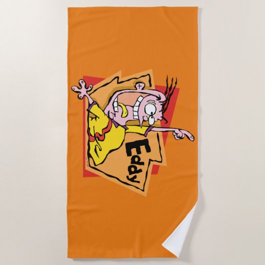 Serviette De Plage Graphique de caractères de nuage (Devant)