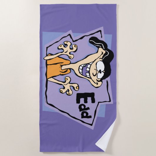 Serviette De Plage Graphique de caractères d'édition (Devant)