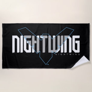 Serviette De Plage Graphique de nom high-tech Nightwing