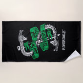 Serviette De Plage Graphique des serpents du côté sud (Devant)