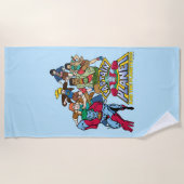 Serviette De Plage Graphique du logo Captain Planet & Planeteers Grou (Devant)