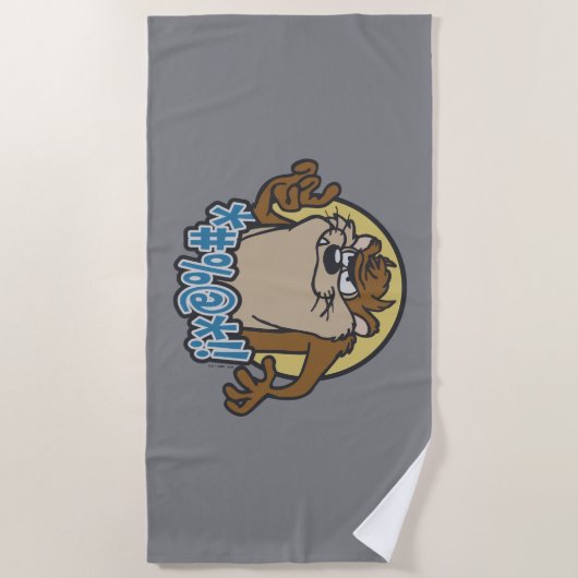 Serviette De Plage Graphique en cercle extensible TAZ™ (Devant)