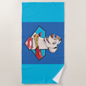 Serviette De Plage Graphique Krypto S-Shield (Devant)