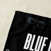 Serviette De Plage Graphique technique du scarabée bleu (En situation)