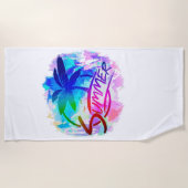 Serviette De Plage Graphisme d'été (Devant)