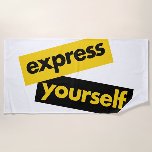Serviette De Plage Graphisme moderne, vibrant et audacieux de Exprime (Devant)
