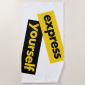 Serviette De Plage Graphisme moderne, vibrant et audacieux de Exprime (Devant)