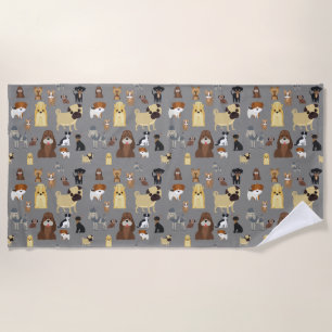 Serviette De Plage gray backgrounds