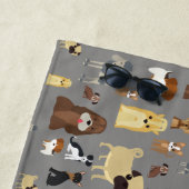 Serviette De Plage gray backgrounds (En situation)