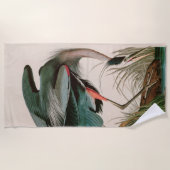 Serviette De Plage Great Blue Heron Birds of America Audubon Imprimer (Devant)