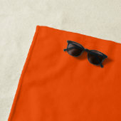 Serviette De Plage Grèce, Îles grecques, Voyage Preppy, Orange (En situation)