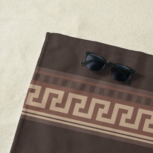 Serviette De Plage Greek Key (En situation)