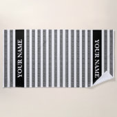Serviette De Plage Greek key meander pattern personalized (Devant)