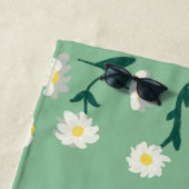 Serviette de plage Green Daisy (En situation)