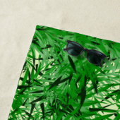 Serviette de plage Green Fern (En situation)