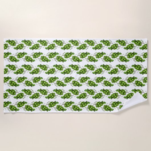 Serviette de plage Green Grapes (Devant)