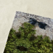 Serviette De Plage Green Moss & Nature Earth Art (En situation)