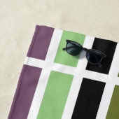 Serviette De Plage Green purple Black Hues (En situation)