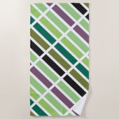 Serviette De Plage Green purple Black Hues (Devant)