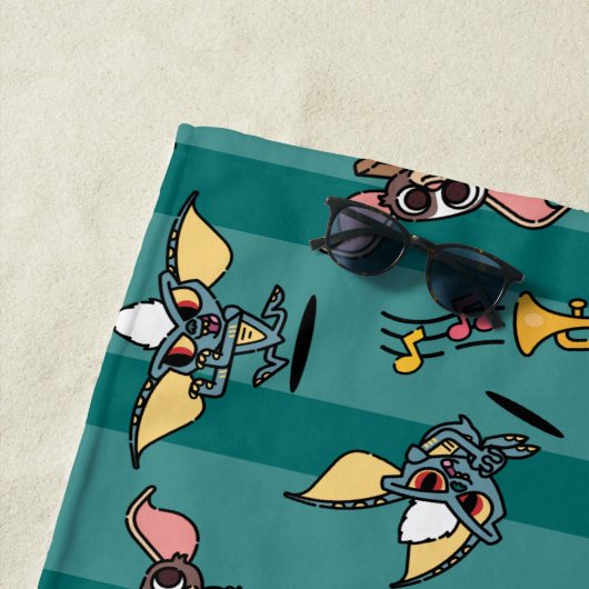 Serviette De Plage Gremlins | Motif de Noël comique (En situation)