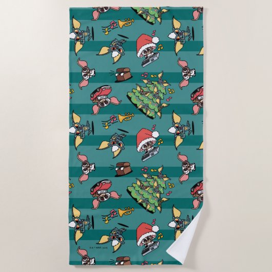 Serviette De Plage Gremlins | Motif de Noël comique (Devant)