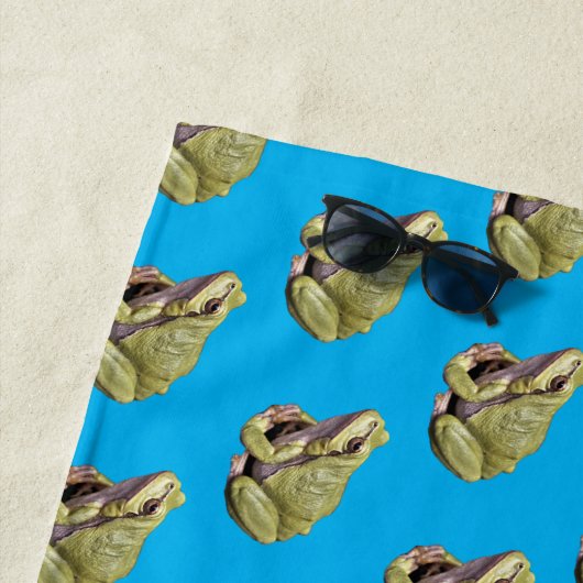 Serviette De Plage Grenouille (En situation)