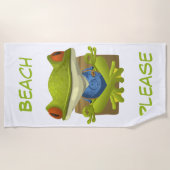 Serviette De Plage Grenouille méditante (Devant)