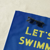Serviette de plage Grenouille Nage Eau (En situation)