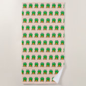 Serviette De Plage Grenouille verte (Devant)