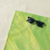 Serviette De Plage Grenouille verte sous Pad Lily (En situation)