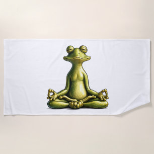 Serviette De Plage Grenouille Zen
