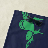 Serviette De Plage Grenouilles (En situation)