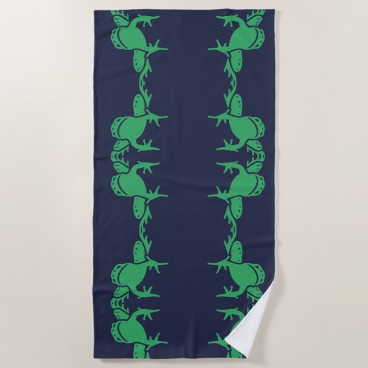 Serviette De Plage Grenouilles (Devant)