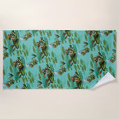 Serviette De Plage Grenouilles d'été réfrigérées (Devant)