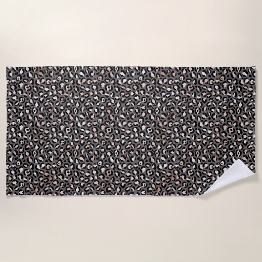 Serviette De Plage Grey Beige (Devant)